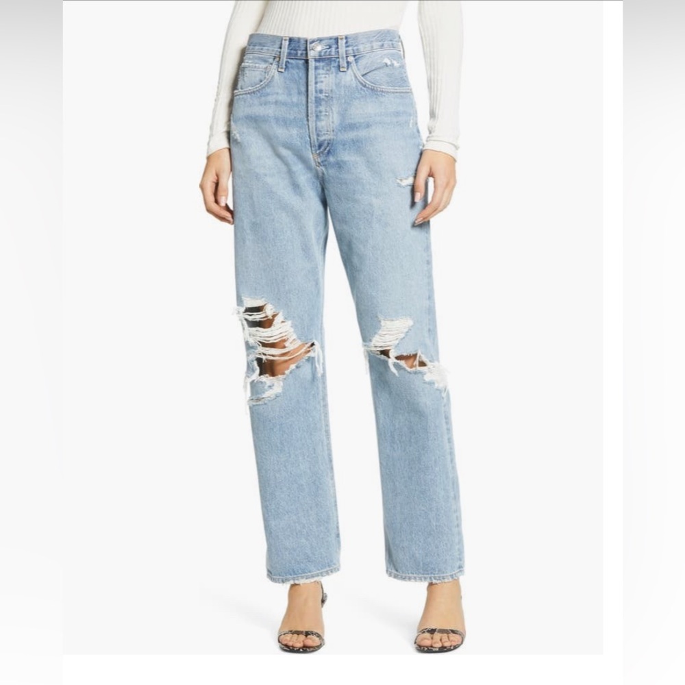 Agolde 90’s Ripped Loose Fit Jeans